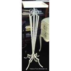 Painted Wrought Iron Pedestal Stand