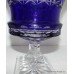 Pair of Large Cut Glass Overlay Crystal Thistle Vases