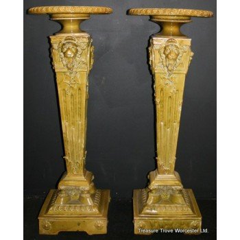 Pair of Antique Ceramic Pedestals