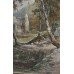 Pair Watercolours Henry Pope (British,1843-1908) Vale Crucis Abbey