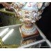 Pair Hugo Lonitz Late 19th c. German Majolica Urns