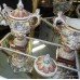 Pair Hugo Lonitz Late 19th c. German Majolica Urns
