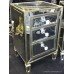 Pair of Small Bevel Mirrored Chests of Drawers
