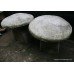 Pair of Heavy Antique Style Composite Stone Staddlestones