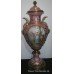 Magnificent Pair of Hand Painted Sevres Style Lidded Urns