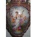 Magnificent Pair of Hand Painted Sevres Style Lidded Urns