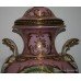 Magnificent Pair of Hand Painted Sevres Style Lidded Urns