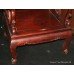 Pair of Rosewood Mother of Pearl Throne Chairs