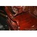 Pair of Rosewood Mother of Pearl Throne Chairs