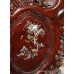 Pair of Rosewood Mother of Pearl Throne Chairs