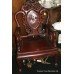 Pair of Rosewood Mother of Pearl Throne Chairs
