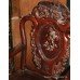 Pair of Rosewood Mother of Pearl Throne Chairs
