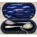 Pair of Edwardian Engraved Sterling Silver Dessert Spoons London 1902