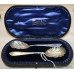 Pair of Edwardian Engraved Sterling Silver Dessert Spoons London 1902