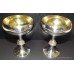 Pair Fine Heavy Goblets Sheffield 1973