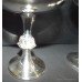 Pair Fine Heavy Goblets Sheffield 1973