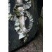 Pair of Antique Stone Painted Torches Plaques