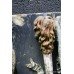Pair of Antique Stone Painted Torches Plaques