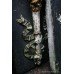 Pair of Antique Stone Painted Torches Plaques