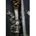 Pair of Antique Stone Painted Torches Plaques