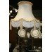 Pair of Victorian Marble & Brass Table Lamps with Shades