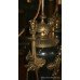 Pair of Victorian Marble & Brass Table Lamps with Shades