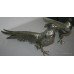 Pair of Silvered Metal Pheasants