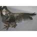 Pair of Silvered Metal Pheasants