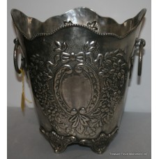 Ornate Silver Pewter Champagne Bucket