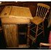 Pine Architect's Desk & High Chair