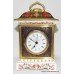 Royal Crown Derby Old Imari Solid Gold Band Mantle Clock
