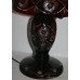 Cut Glass Ruby Overlay Crystal Lamp