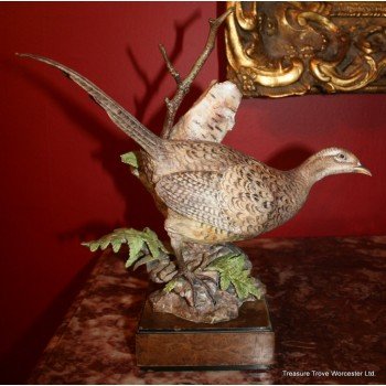 Royal Worcester Ringneck Pheasant Hen by Ronald van Ruyckevelt