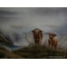 Royal Worcester "Highland Cattle" Plaque