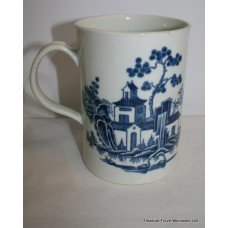 Royal Worcester Blue & White Dr Wall First Period Mug