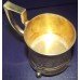 Late 19th c. Russian Silver Gilt Engraved Tankard