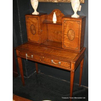 Satinwood Inlaid Bonheur du Jour Desk c.1890