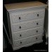 Carved Shabby Chic Painted Cream Chest of Drawers