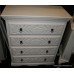 Carved Shabby Chic Painted Cream Chest of Drawers
