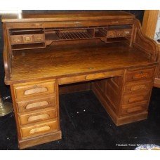 Oak Cylinder Tambour Fronted Shannon Desk