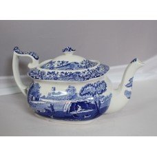 Spode Blue And White Teapot