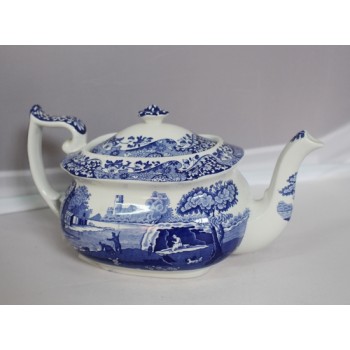 Spode Blue And White Teapot