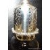 Edwardian Cut Glass Crystal & Sterling Silver Sugar Dredger