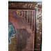 Large Hand Painted Wood Tribal Relief Artwork