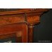 Victorian Style Mahogany & Walnut Tile Fire Surround