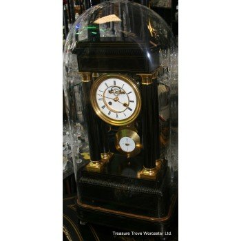 Fine Victorian Domed Portico Clock