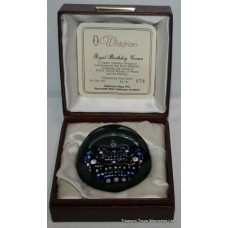 Whitefriars 'Royal Birthday Crown' Millefiori Paperweight Caithness