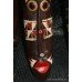 Pair of Hand Painted Heads Tribal Ethnographic Wall Hangings