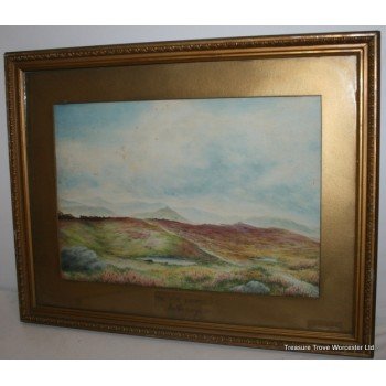 'The Peak District Hathersage' A.Woolliscroft Watercolour