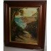 Small Riviera Oil on Canvas Signed "Y. Rayworth 85" 